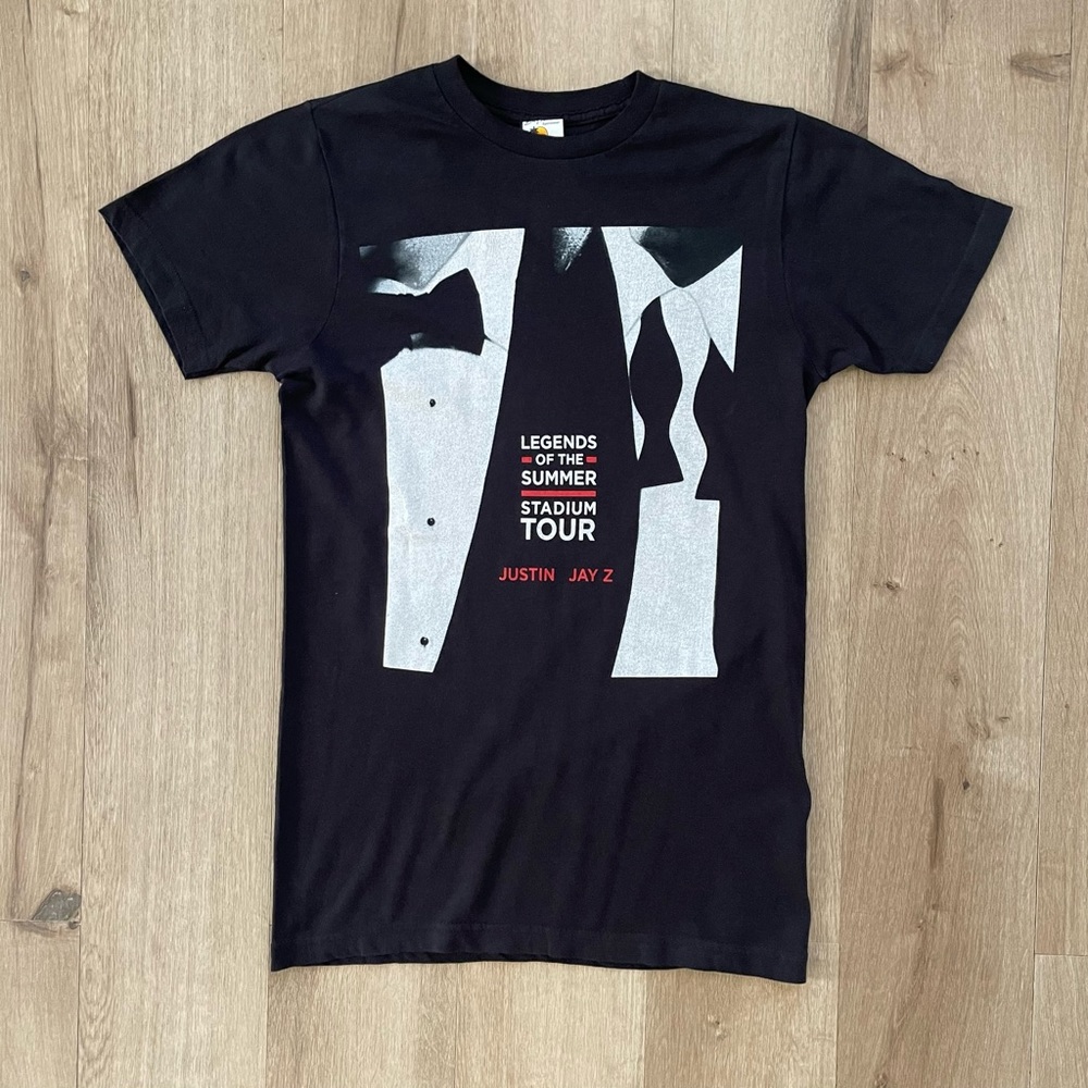 Vintage 2013 Rap Hip hop Jay Z Justin Timberlake Suit & Tie T Shirt